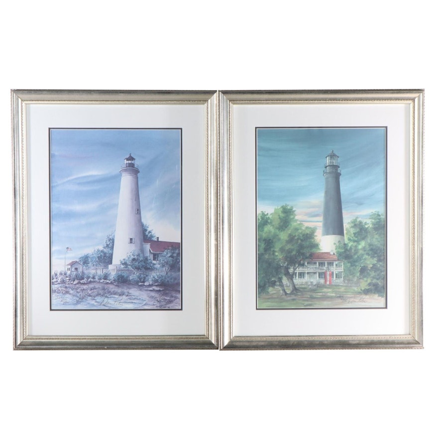 Donna Peters Offset Lithographs of Lighthouses