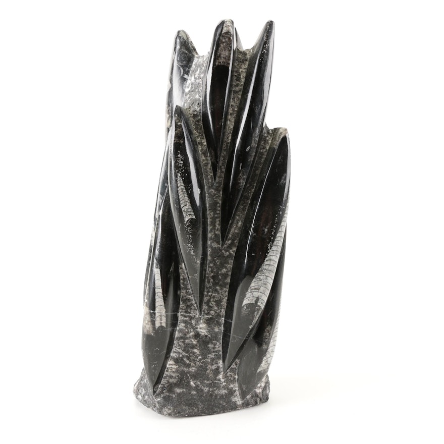 Polished Orthoceras Fossil Tower