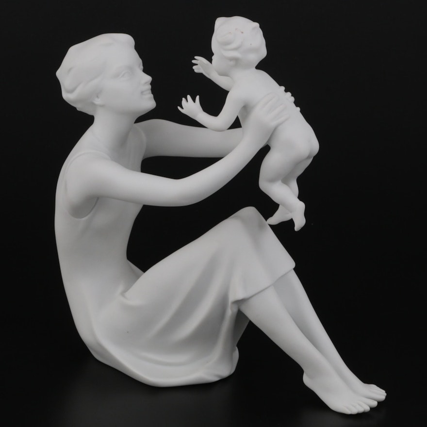 Kaiser "Mother and Child" Bisque Porcelain Figurine
