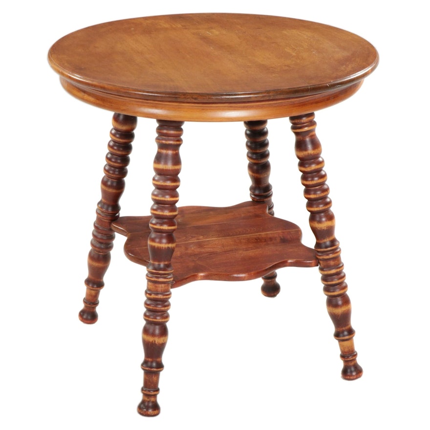 Wood Side Table, Late 19th to Early 20th Century