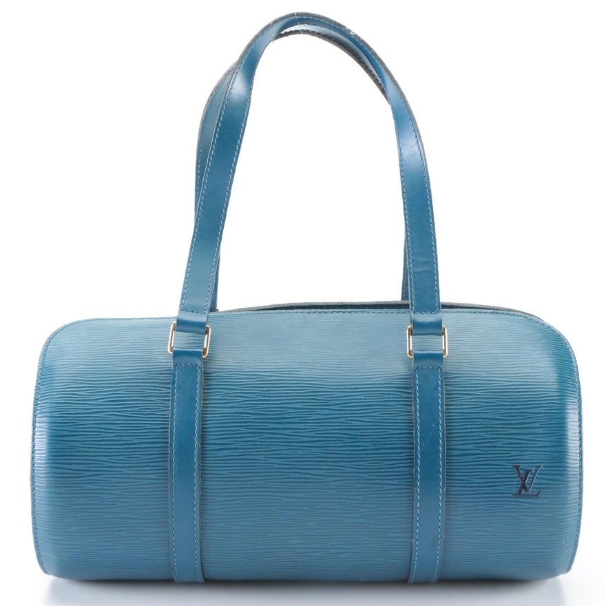 Louis Vuitton Soufflot in Toledo Blue Epi Leather
