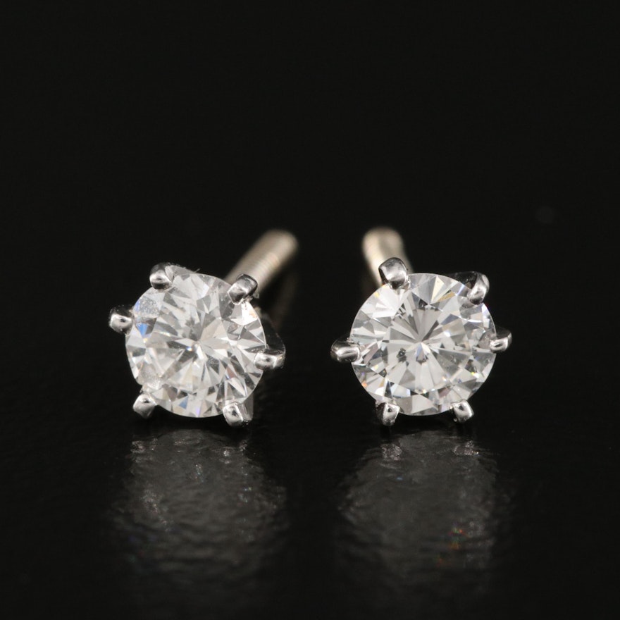 14K 0.58 CTW Diamond Stud Earrings