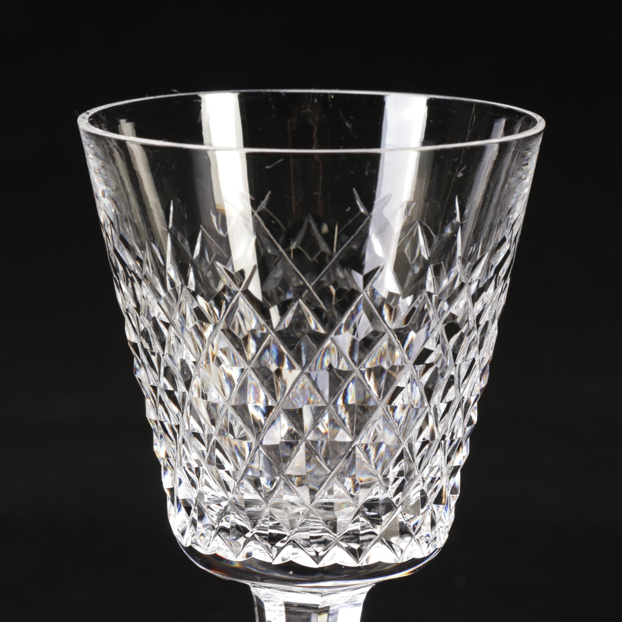 Waterford "Alana" Claret Crystal Wine Glasses EBTH