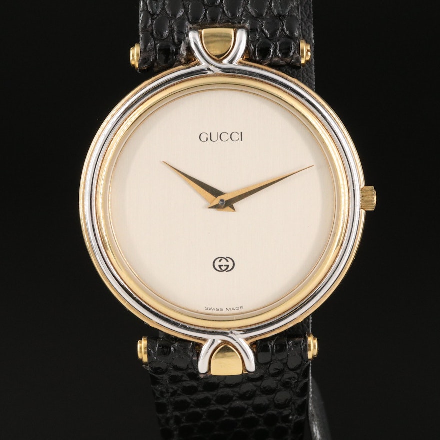 Vintage Two Tone Gucci Quartz Wristwatch