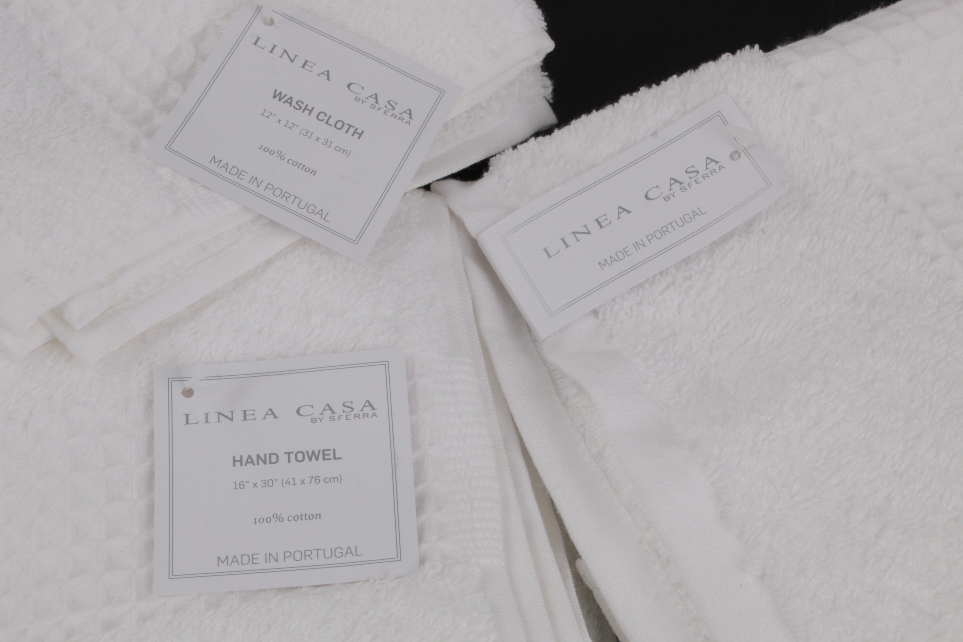 Sferra Linea Casa Cotton Bath Linens and Edward Boutross Embroidered