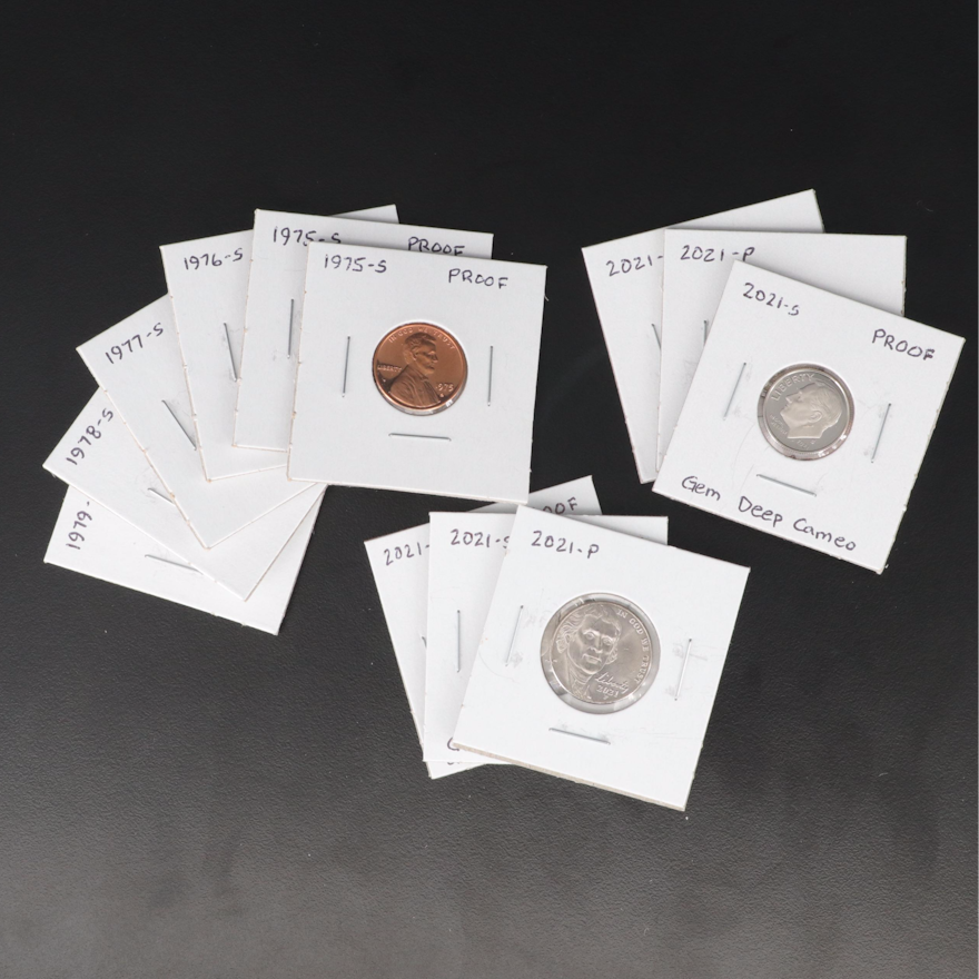 Twelve Modern U.S. Coins