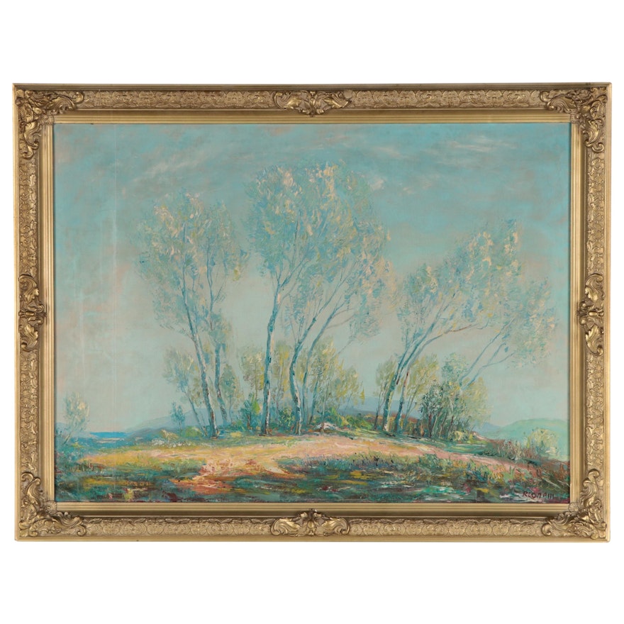 Landscape Oil Painting, Late 20th Century