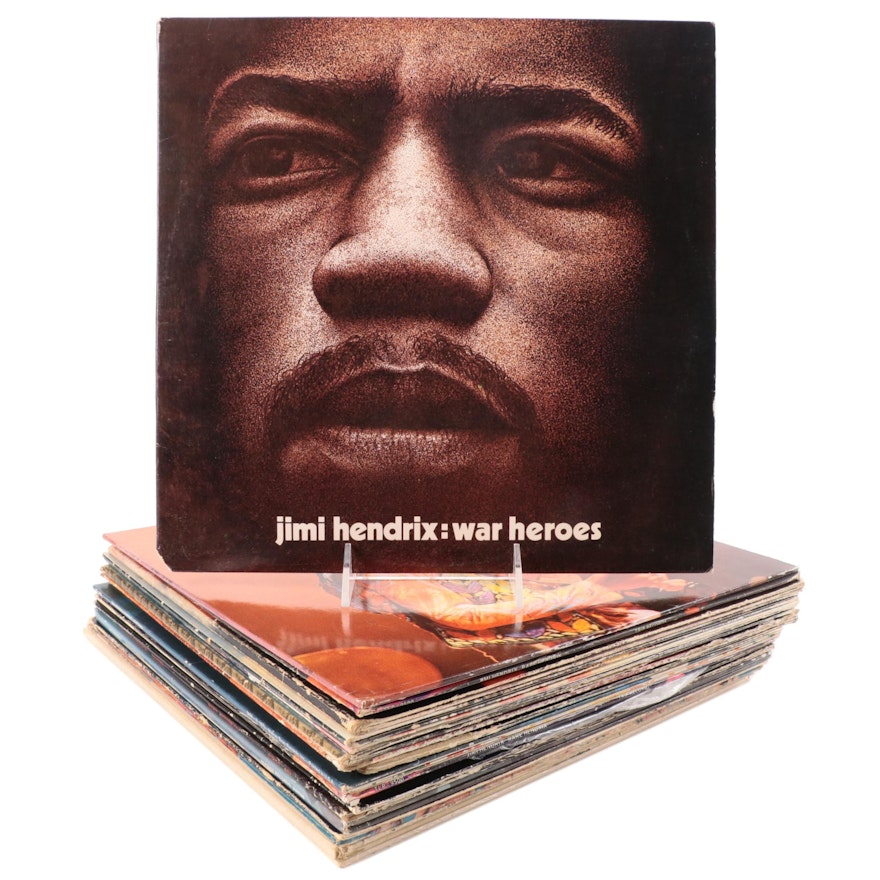 Jimi Hendrix "War Heroes", "Isle of Wight", and Other Vinyl Records