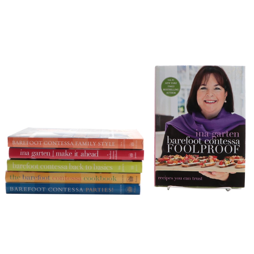 "Barefoot Contessa" Cookbooks by Ina Garten Including First Editions