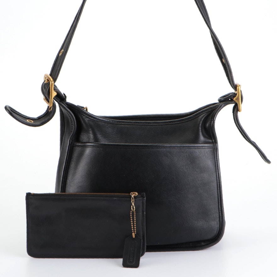 Coach Flap-Front Crossbody Bag with Pouch in Leather