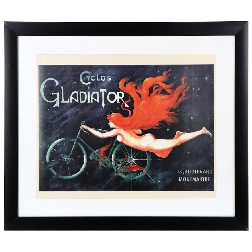 Offset Lithograph After George Massias "Cycles Gladiator," 21st Century