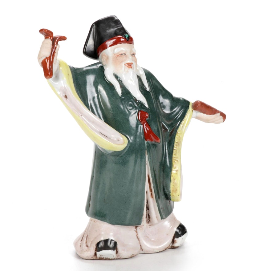 Chinese Shiwan Style Ceramic Figurine