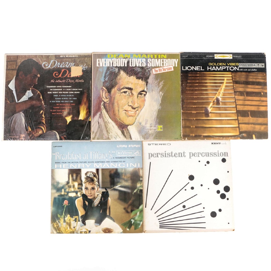 Dean Martin, Henry Mancini and Other Vinyl LP Record Albums