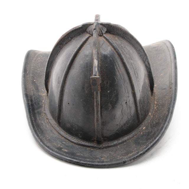 Cairns & Brothers Leather Firefighting Helmet, Early 20th C. Barnebys