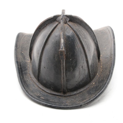 Cairns & Brothers Leather Firefighting Helmet, Early 20th C.