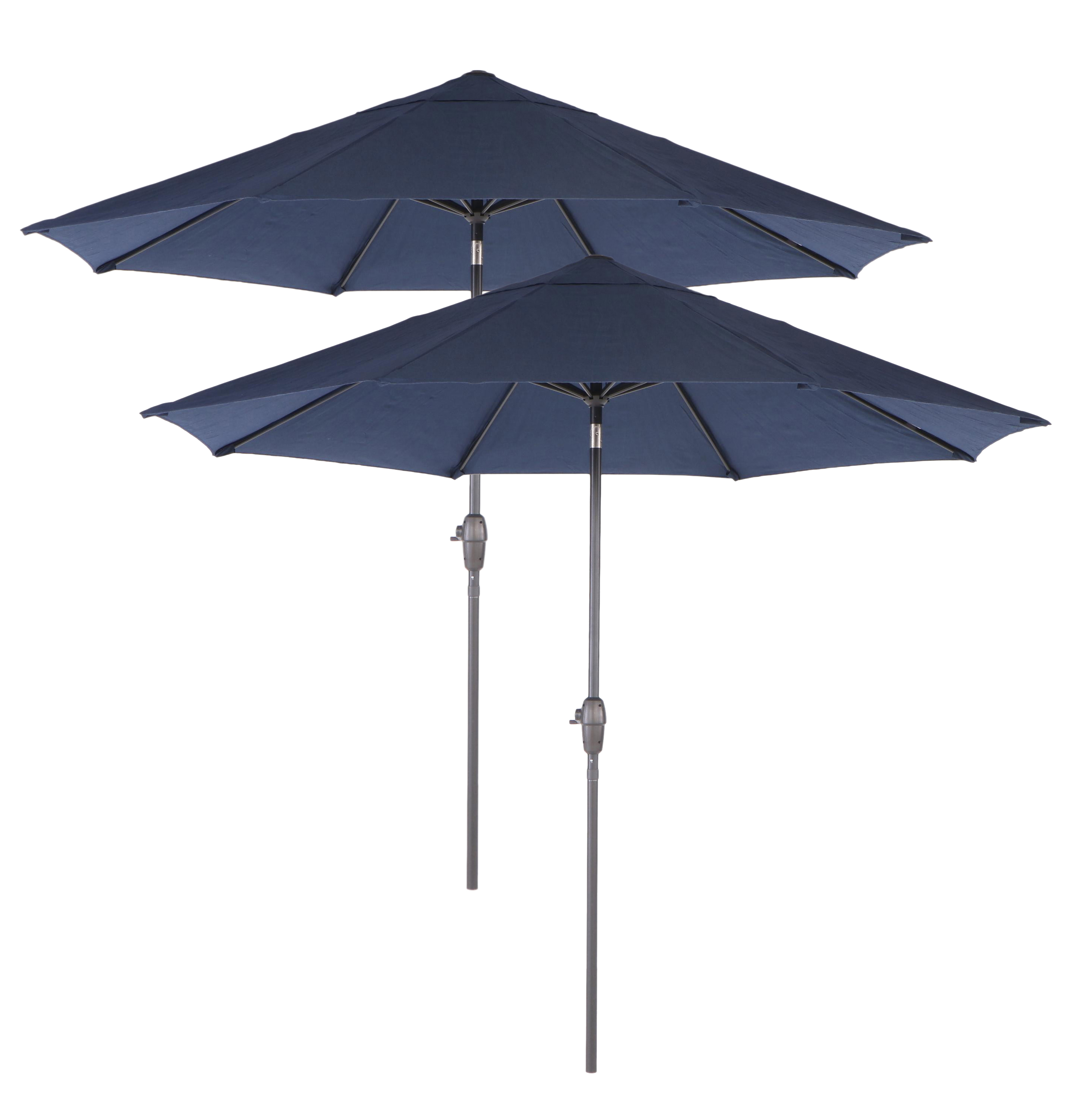 Two Member's Mark Premium 10' Sunbrella Market Umbrellas EBTH