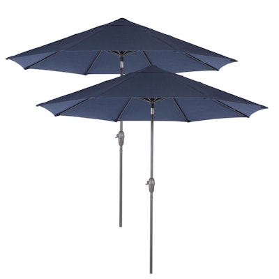 Two Member's Mark Premium 10' Sunbrella Market Umbrellas