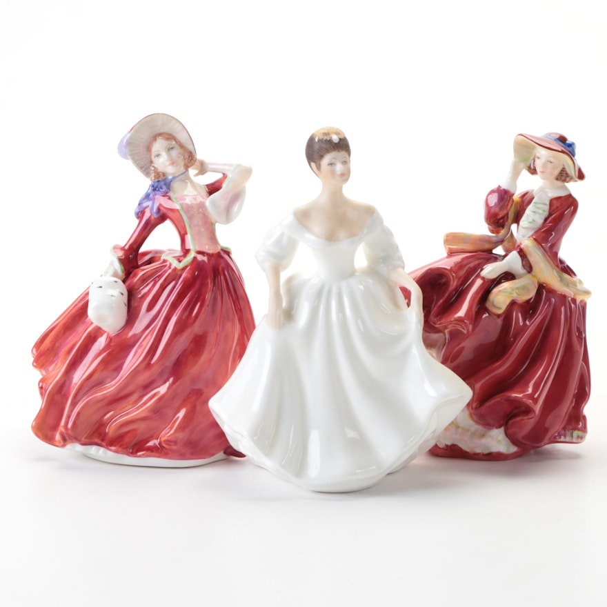 Royal Doulton "Angela" and Other Bone China Figurines