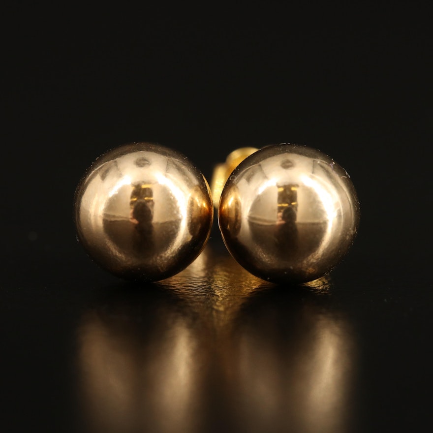 Gold-Filled Ball Stud Earrings