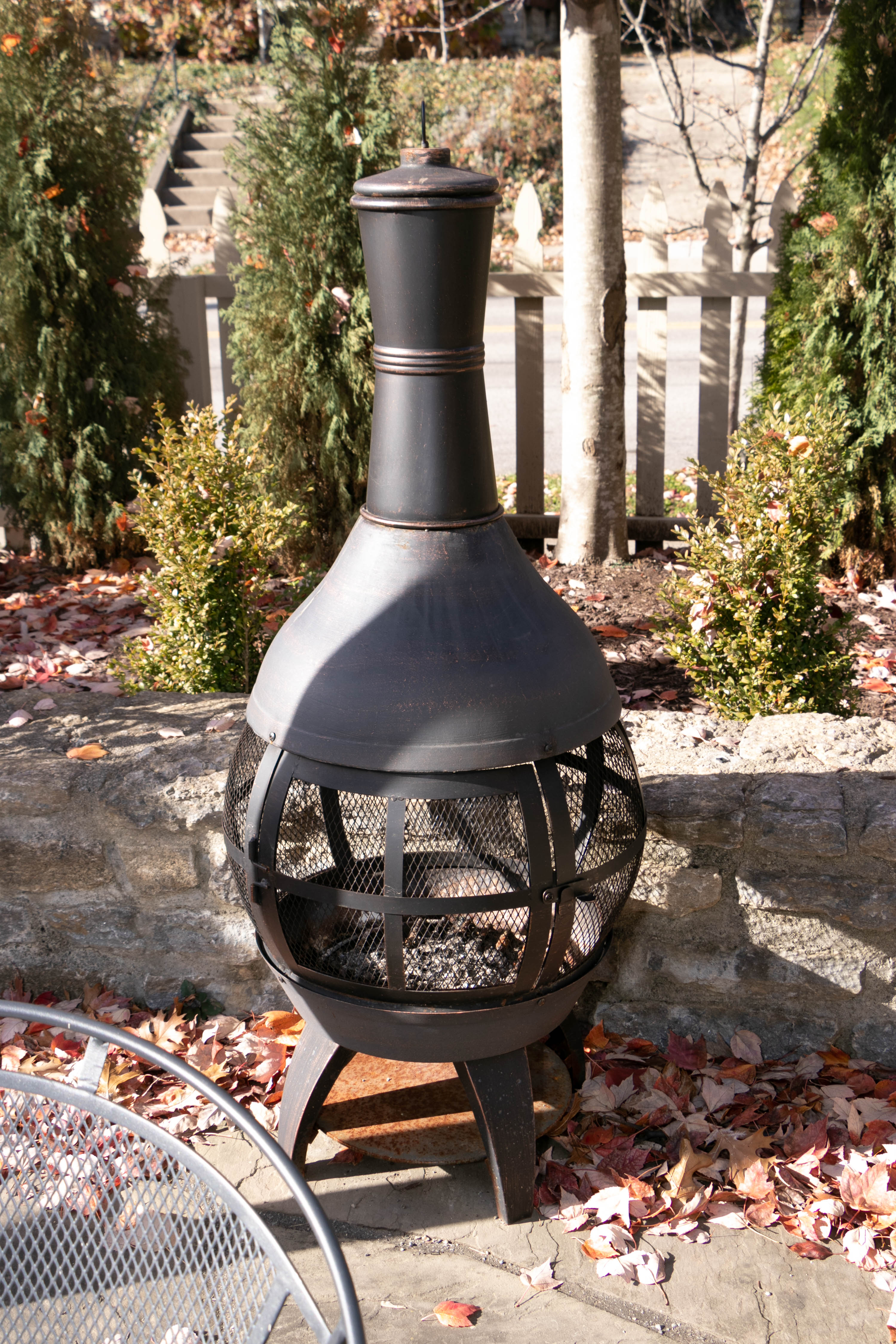 Hampton Bay Outdoor Wood Burning Chiminea EBTH