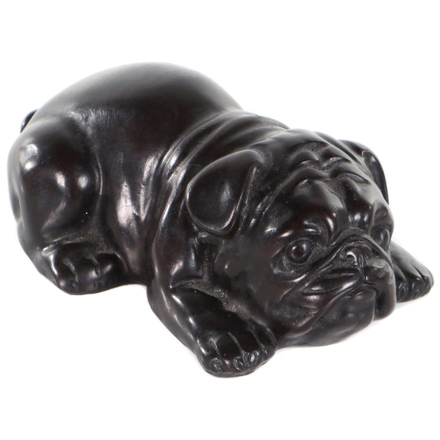 Resin Bulldog Puppy Figurine