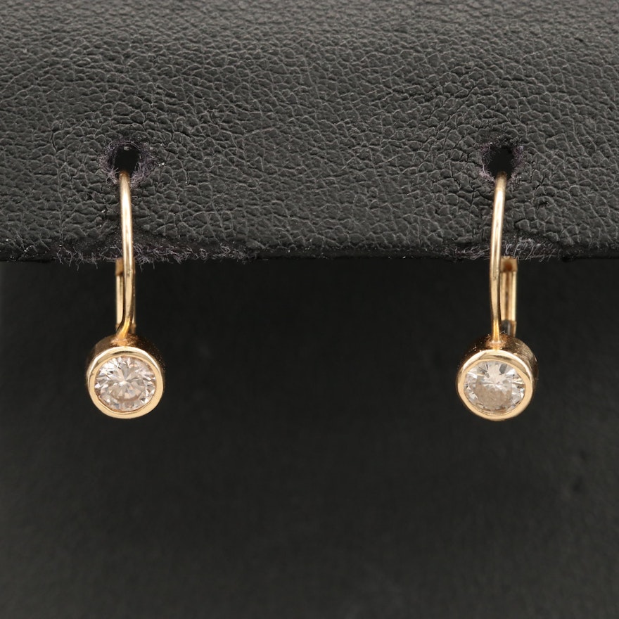 14K 0.63 CTW Diamond Drop Earrings