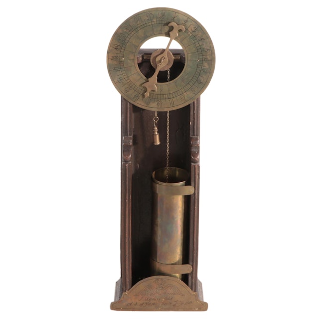 Brass and Wood Replica Clepsydra Water Clock, Early 20th Century