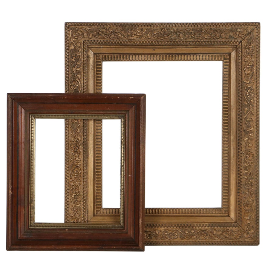 Aesthetic Movement and Victorian Style Wood Wall Frames, Circa 1900