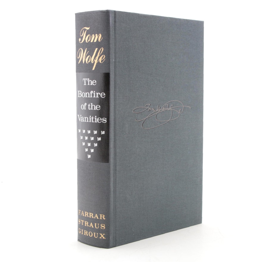 Signed First Trade Edition "The Bonfire of the Vanities" by Tom Wolfe, 1987