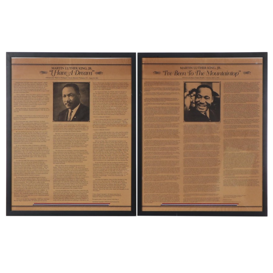 Halftones of Martin Luther King, Jr. Speeches