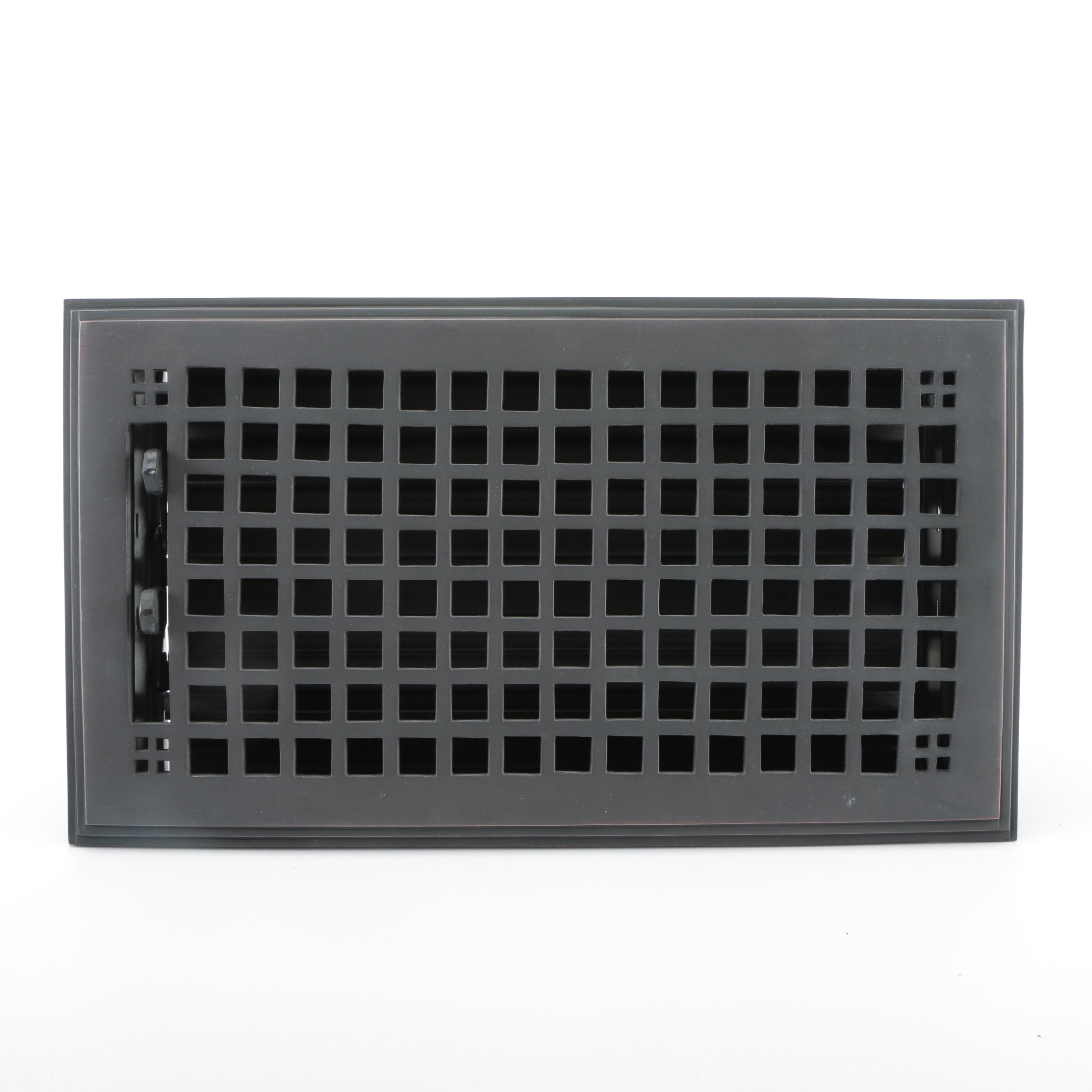 Brass Floor Registers in Bronze Finish EBTH