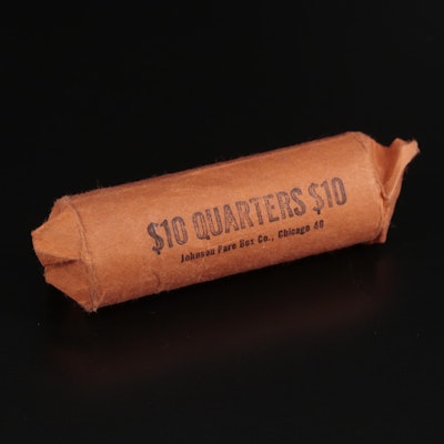 Roll of forty George Washington Silver Quarters Ranging in Age from 1939-1964