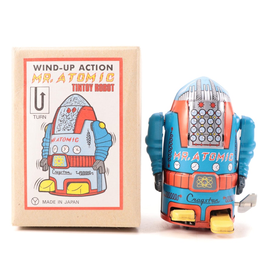 Cragstan Toys "Mr. Atomic" Wind-Up Tin Toy