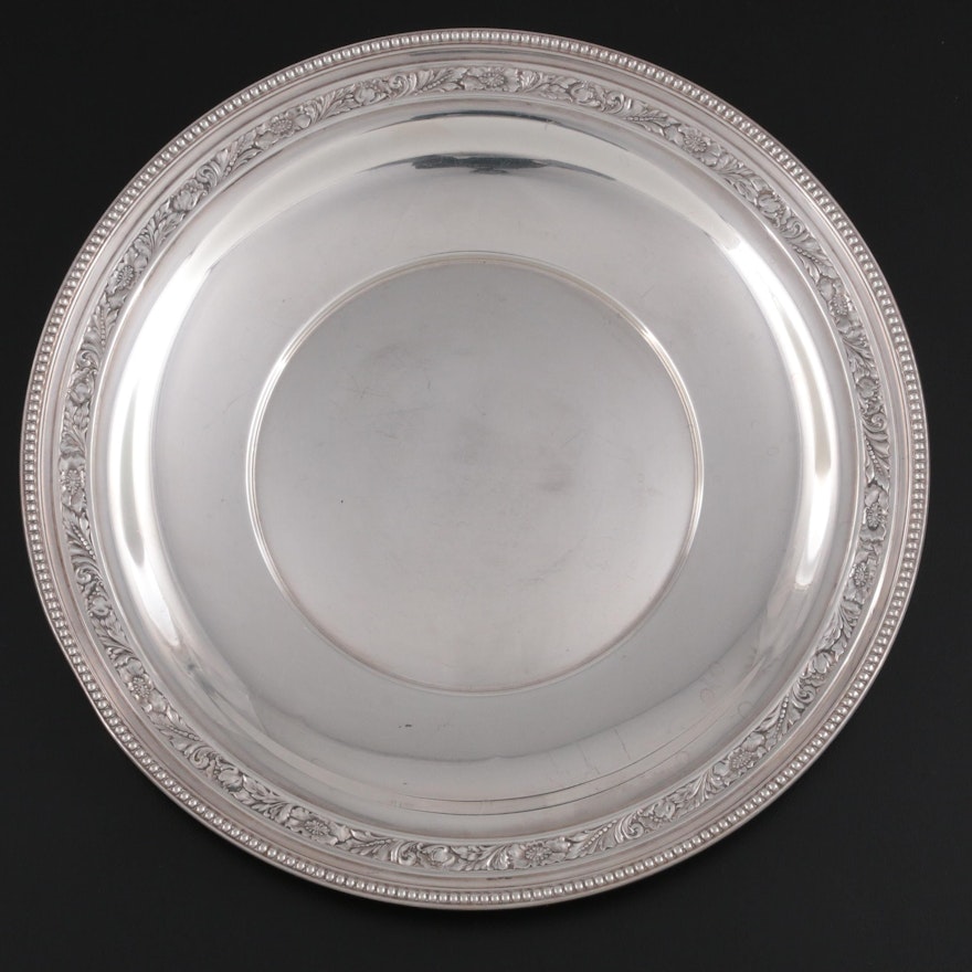 Watson Company Sterling Silver Dinner Plate, Early to Mid 20th Century