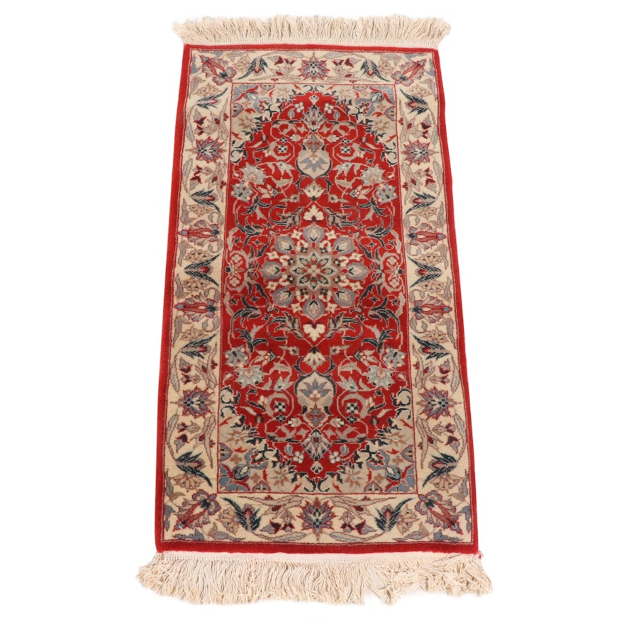 2'2 x 4'7 Hand-Knotted Persian Isfahan Accent Rug