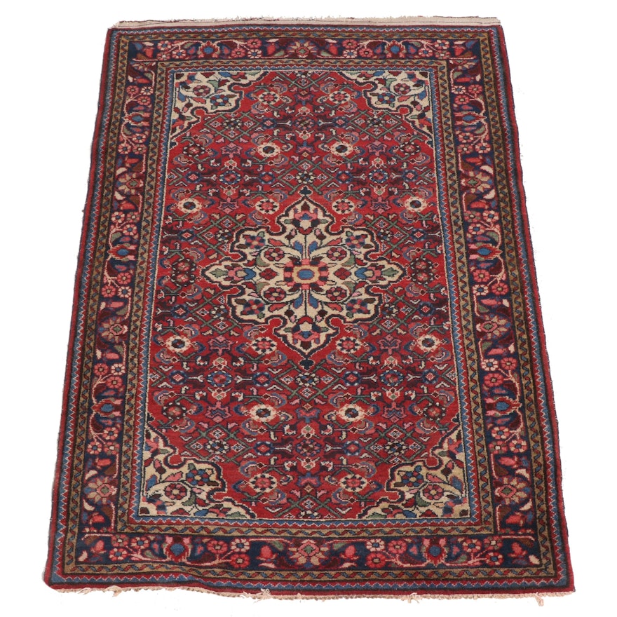 3'7 x 5'1 Hand-Knotted Persian Gogarjin Accent Rug
