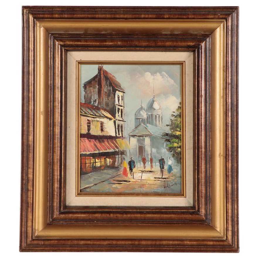 Hollman Parisian Street Scene Oil Painting