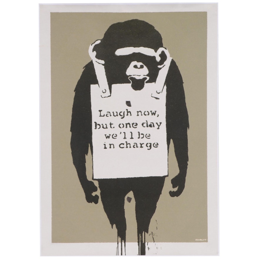 Giclée Poster After Banksy "Laugh Now"
