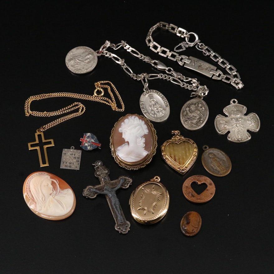 Ecclesiastical and Cameo Jewelry Featured in Jewelry Collection