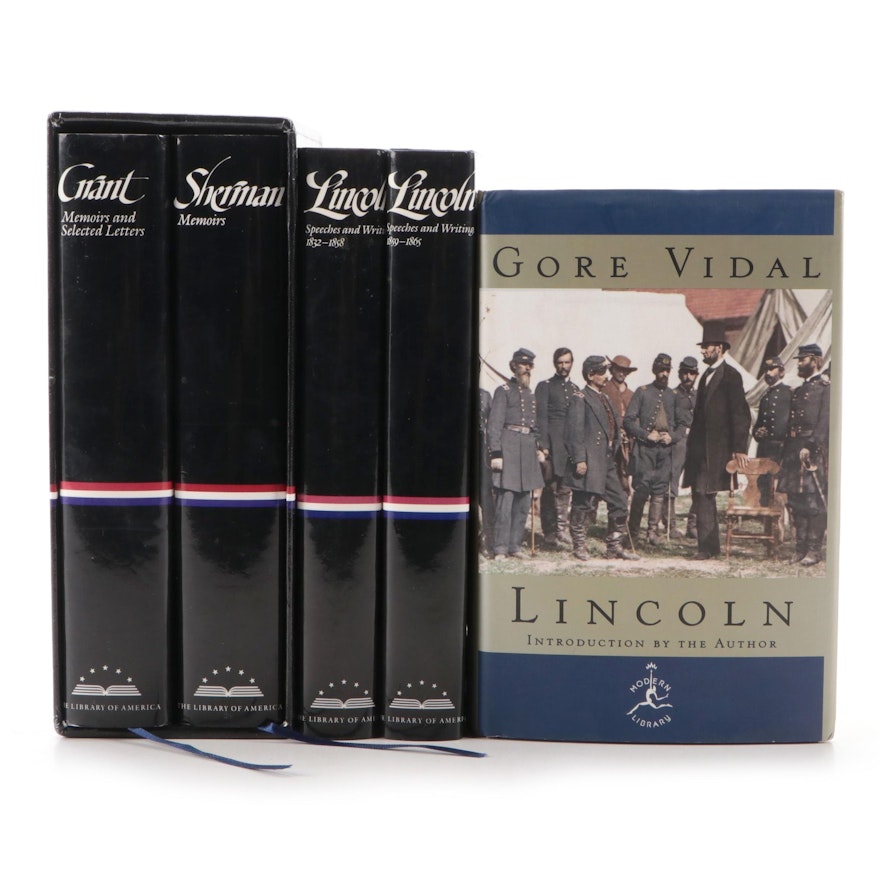 "Grant & Sherman" Box Set with "Speeches and Writings" by Lincoln and More