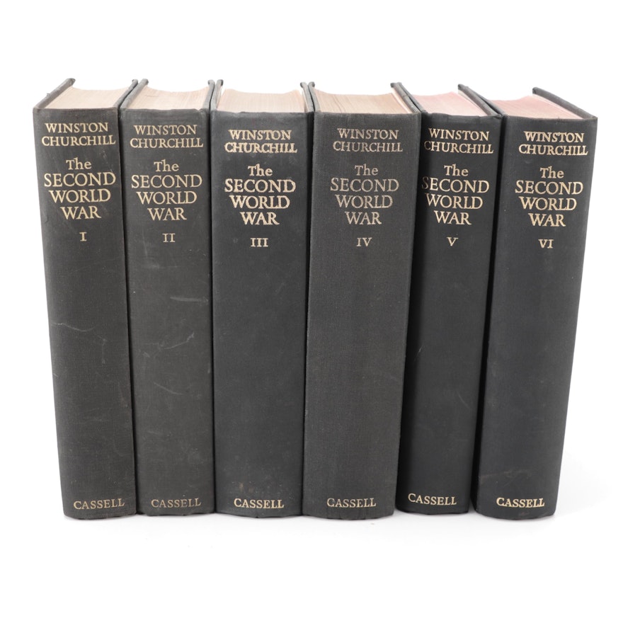 First UK Edition "The Second World War" Series by Winston S. Churchill