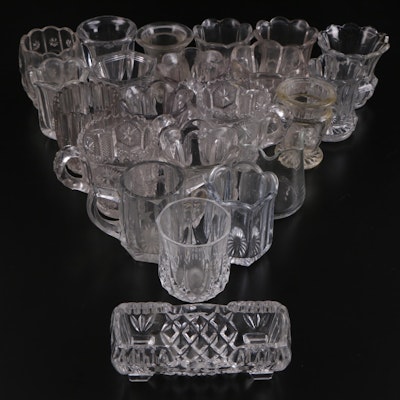 EAPG Pressed and Cut Glass Toothpick Holders