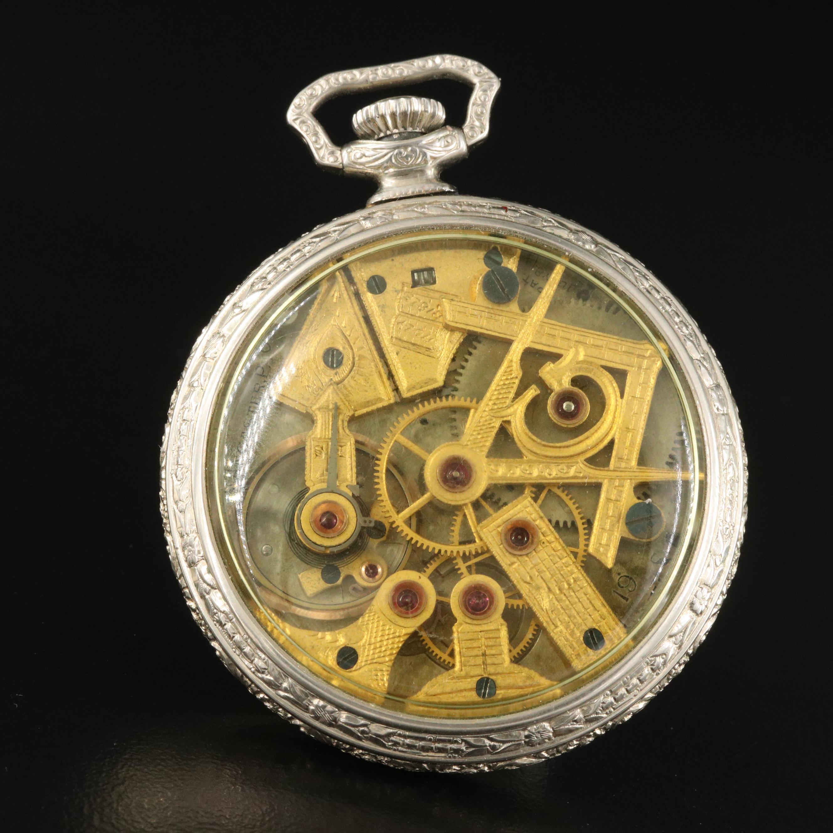 Rare Dudley Masonic 14K Gold Pocket Watch EBTH