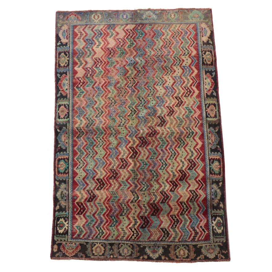 3'11 x 6'2 Hand-Knotted Northwest Persian Area Rug