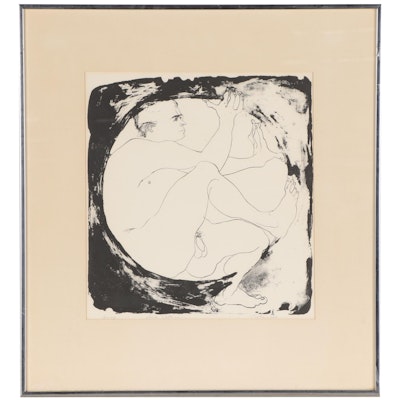 John Tuska Lithograph "Birth of Adam," 1969