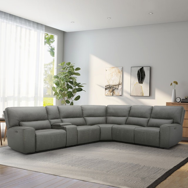 Gilman Creek Furniture "Sweeney" SixPiece Fabric Power Reclining