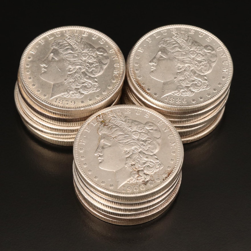 Twenty-Three Morgan Silver Dollars