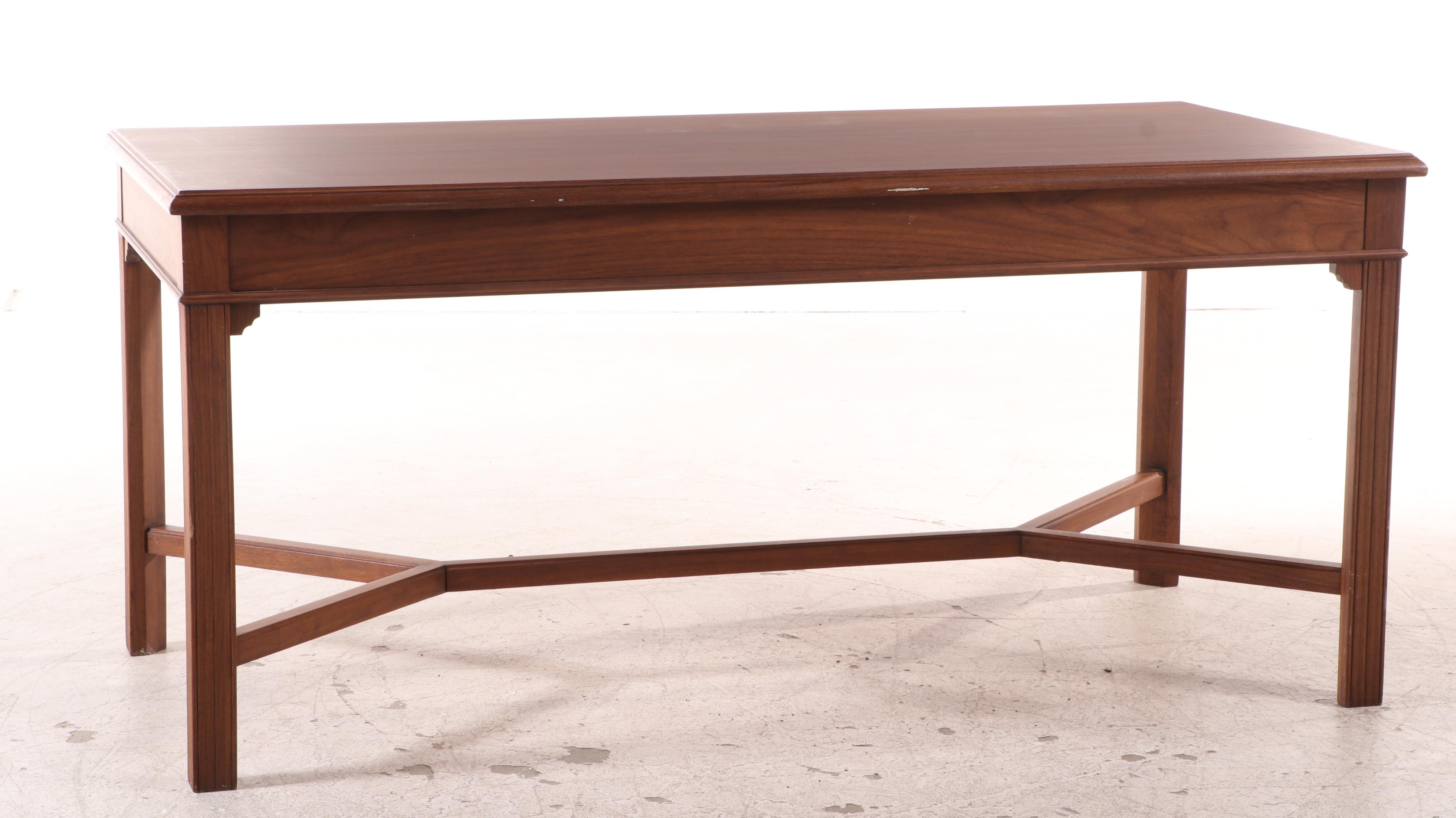 Jasper Office Furniture Co. "Jackson Desks" Walnut TwoDrawer Writing Table EBTH