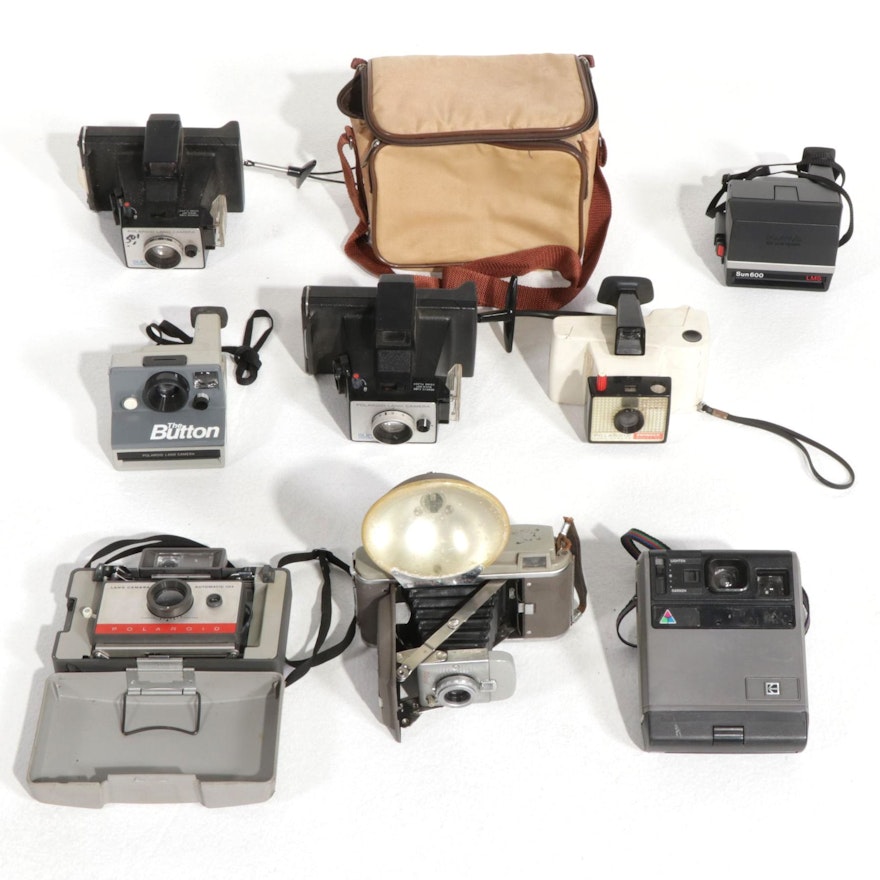 Polaroid Land Cameras Featuring Automatic 104, Swinger Model 20, and More