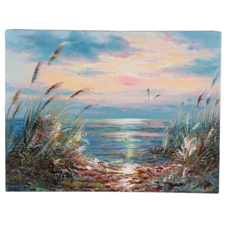 Larissa Sievers Seascape Oil Painting "Just the Sea"